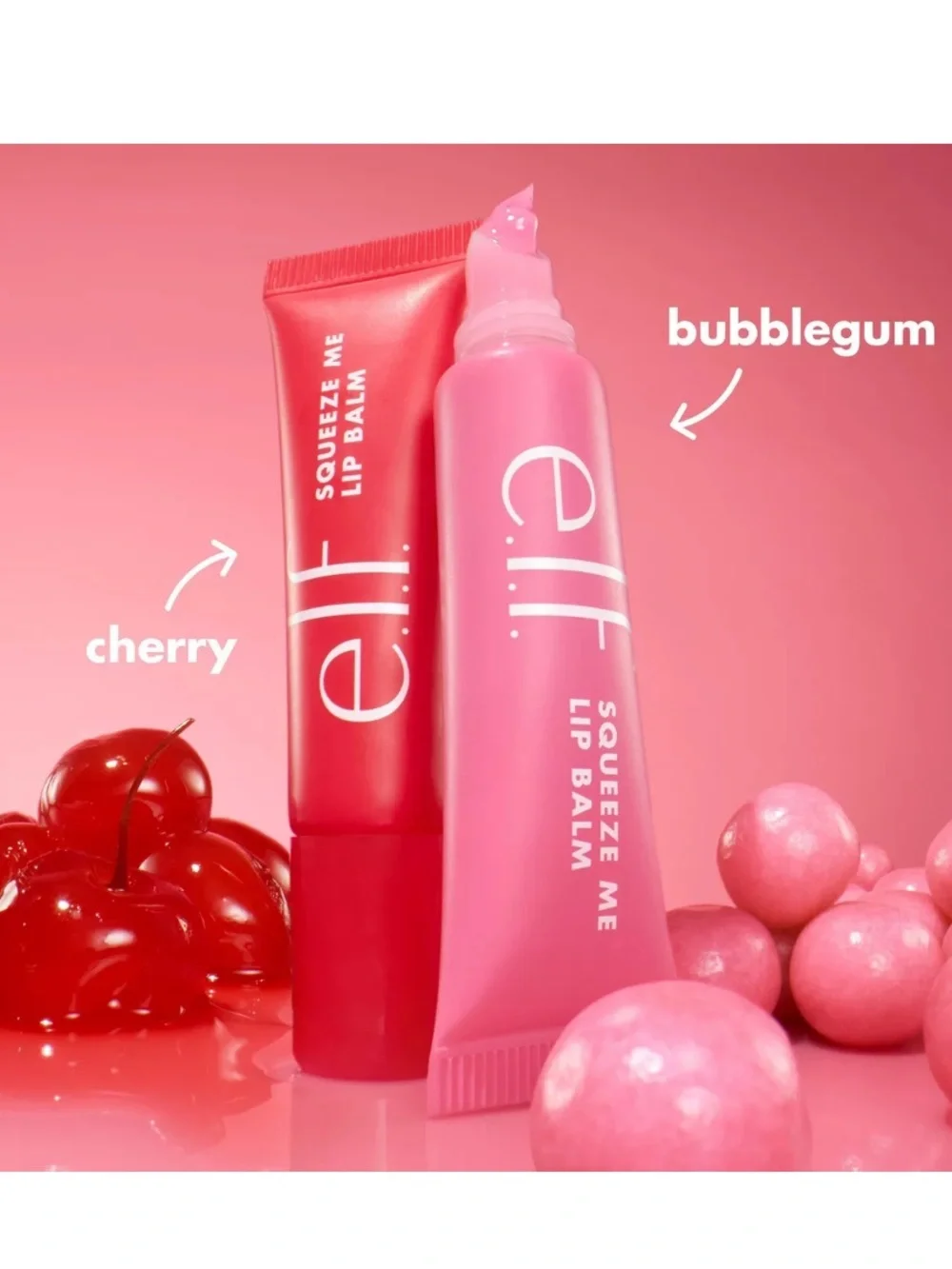 e.l.f. Cosmetics Squeeze Me More Lip Balm Trio Bubblegum/Cherry/Vanilla Frosting